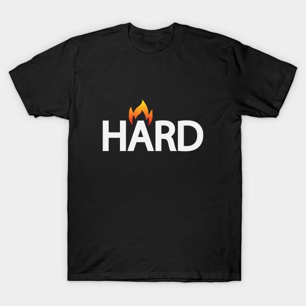 Hard artistic text design T-Shirt by BL4CK&WH1TE 